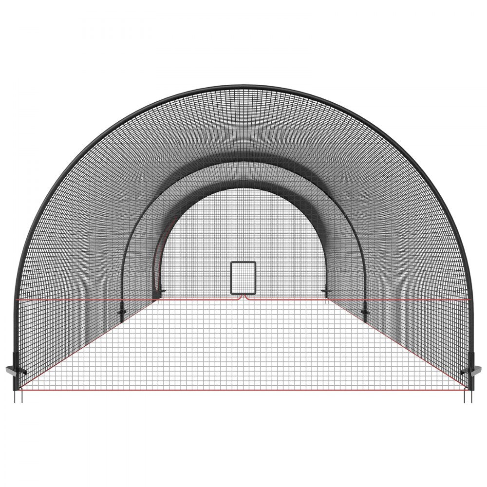 YC-DJL-22*12*8ft - 22x12x8ft VEVOR Durable Baseball Batting Cage