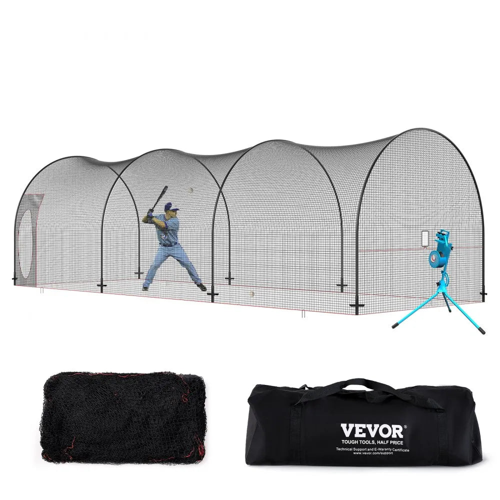YC-DJL-33*12*10ft - 33ft VEVOR Batting Cage for Indoor & Outdoor Training