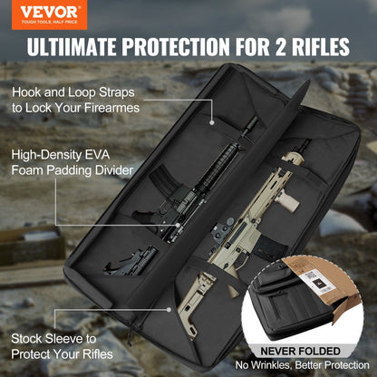 GN9013-BL36 - Waterproof 36" Tactical Range Bag with Lockable Zipper