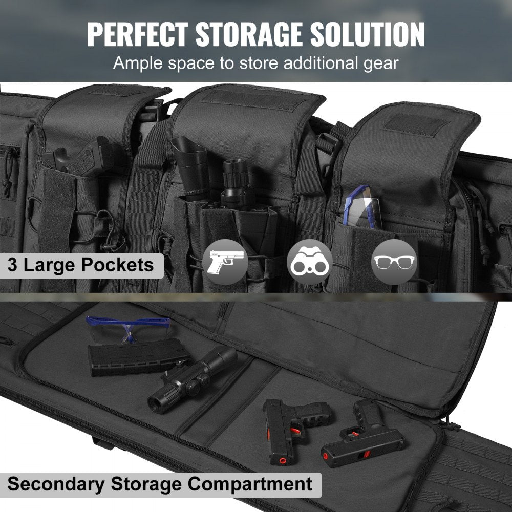GN9013-BL36 - Waterproof 36" Tactical Range Bag with Lockable Zipper