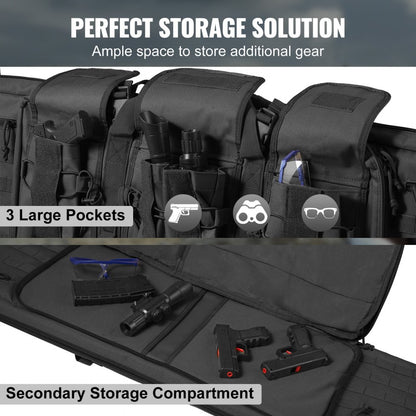 GN9013-BL36 - Waterproof 36" Tactical Range Bag with Lockable Zipper