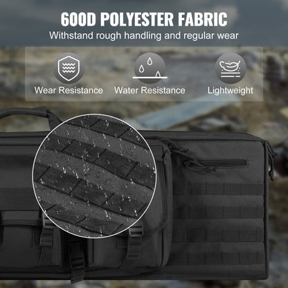 GN9013-BL36 - Waterproof 36" Tactical Range Bag with Lockable Zipper