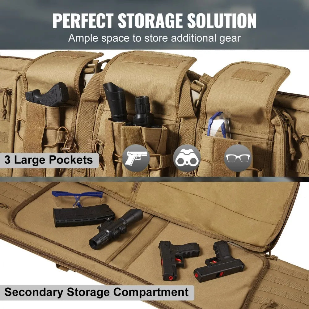 GN9013-BR42 - 40-Inch Tactical Range Bag with Molle & Waterproof Protection