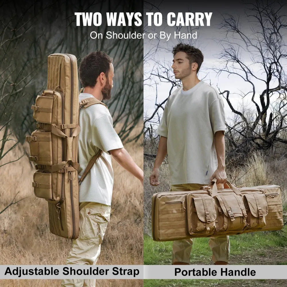 GN9013-BR42 - 40-Inch Tactical Range Bag with Molle & Waterproof Protection