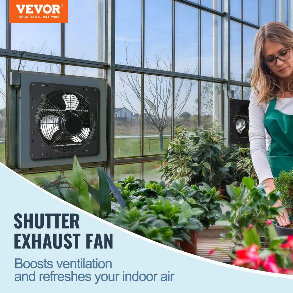 VV-ECPQS-10 - 10'' Durable Shutter Exhaust Fan for Ventilation & Cooling
