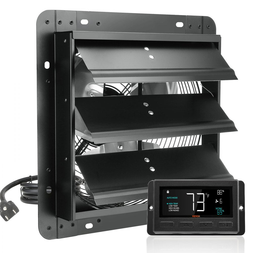 VV-ECPQS-12 - 12-Inch VEVOR Exhaust Fan, 940 CFM, Energy-Efficient Design