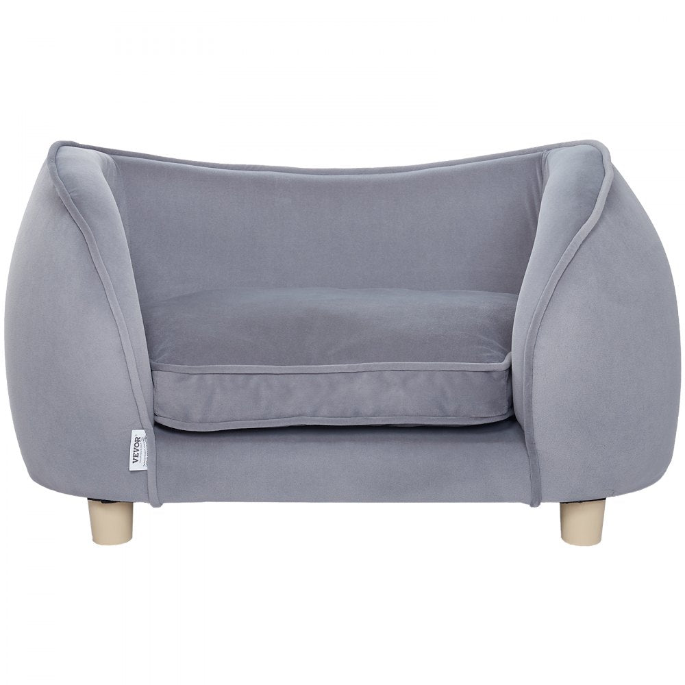 SF-1492S - Cozy 27x15 Dog Sofa with Plush Fabric for Small Pets
