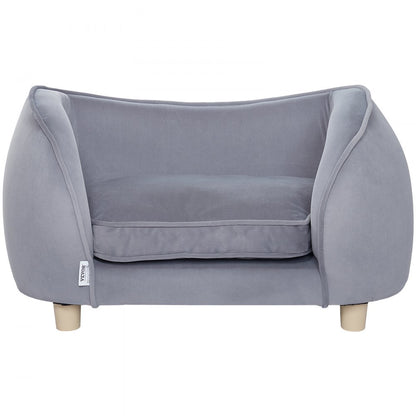 SF-1492S - Cozy 27x15 Dog Sofa with Plush Fabric for Small Pets