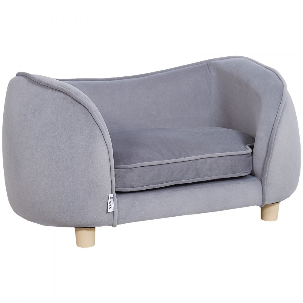 SF-1492S - Cozy 27x15 Dog Sofa with Plush Fabric for Small Pets