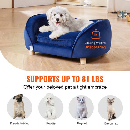 SF-1492 - Cozy 28x20 Velvet Pet Sofa for Medium Dogs & Cats