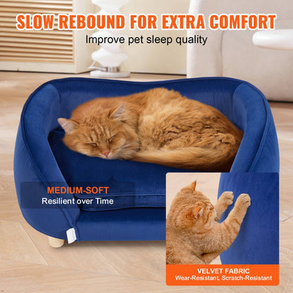 SF-1492 - Cozy 28x20 Velvet Pet Sofa for Medium Dogs & Cats