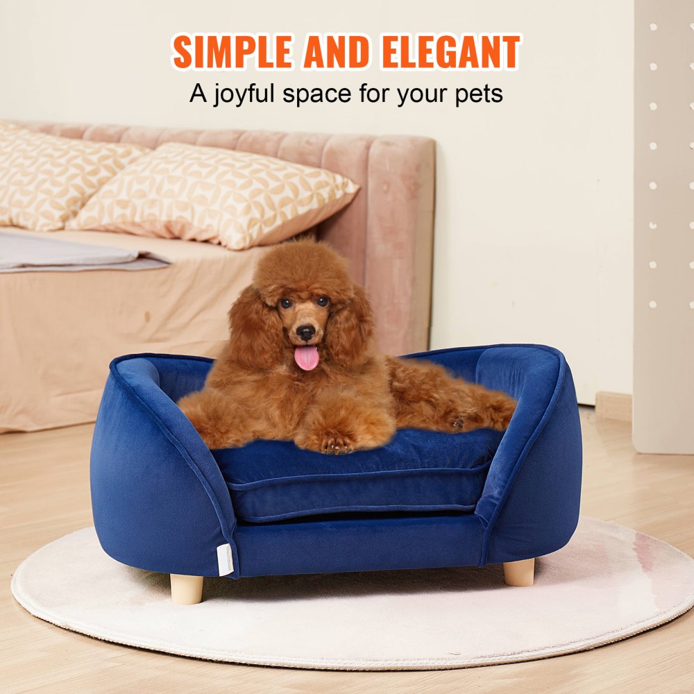 SF-1492 - Cozy 28x20 Velvet Pet Sofa for Medium Dogs & Cats
