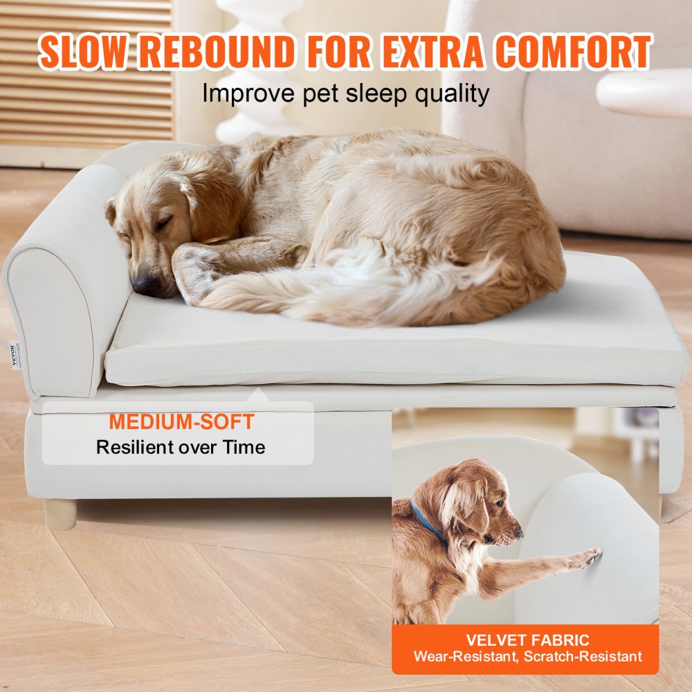 SF-1544-3 - 36"x23"x16" Durable Dog Sofa Bed for Large Pets