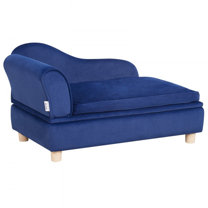 SF-1544S-7 - Soft Velvet Dog Sofa for Pets Up to 81 lbs, 30" x 18" x 16"