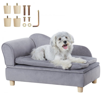 SF-1544S-6 - Plush Dog Sofa for Pets Up to 81 lbs, Versatile Design