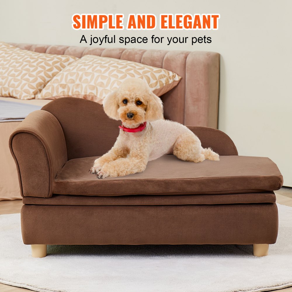 SF-1544S-8 - 30"x18"x16" Plush Dog Couch for Medium Pets