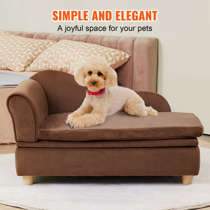 SF-1544S-8 - 30"x18"x16" Plush Dog Couch for Medium Pets
