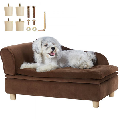 SF-1544S-8 - 30"x18"x16" Plush Dog Couch for Medium Pets