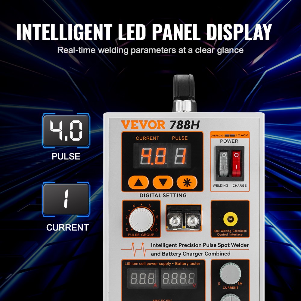 788H - Compact Battery Spot Welder for 0.15mm Nickel Strips