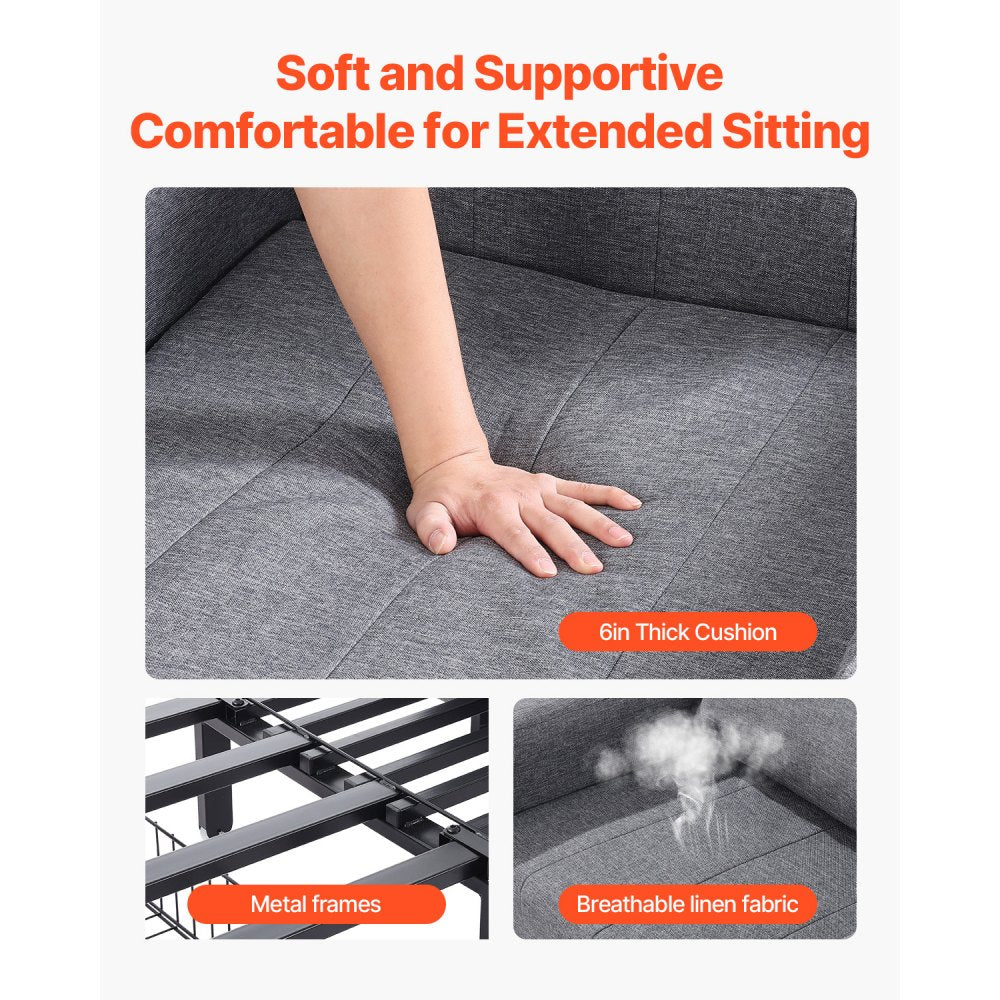 LW-0666-1 - Adjustable VEVOR Sleeper Sofa Bed with Rotatable Table