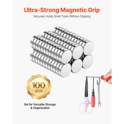 N280602SH - 100 Neodymium Magnets, 0.24" x 0.08", Strong & Durable