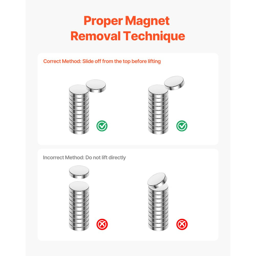 N280602SH - 100 Neodymium Magnets, 0.24" x 0.08", Strong & Durable