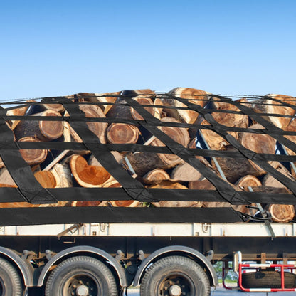 010361113268 - Heavy-Duty 3.5'x4.1' Cargo Net with S-Hooks for Organizing