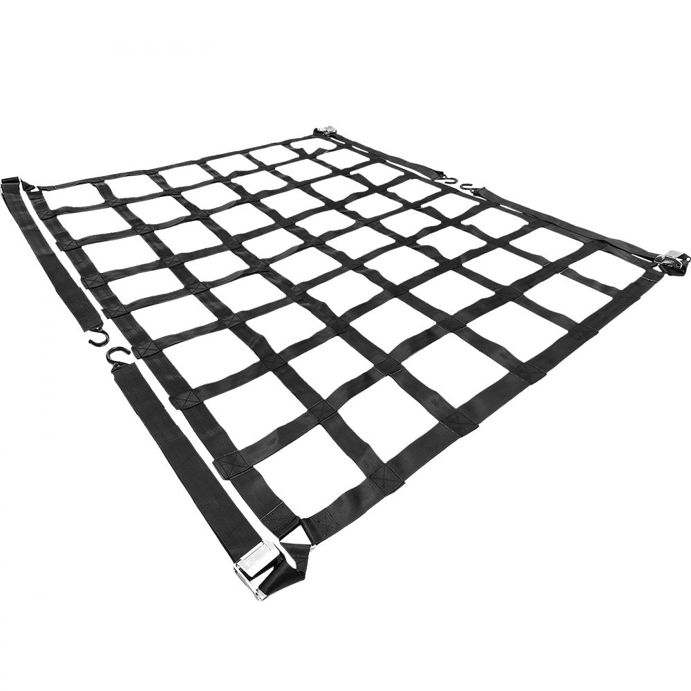 010361113268 - Heavy-Duty 3.5'x4.1' Cargo Net with S-Hooks for Organizing