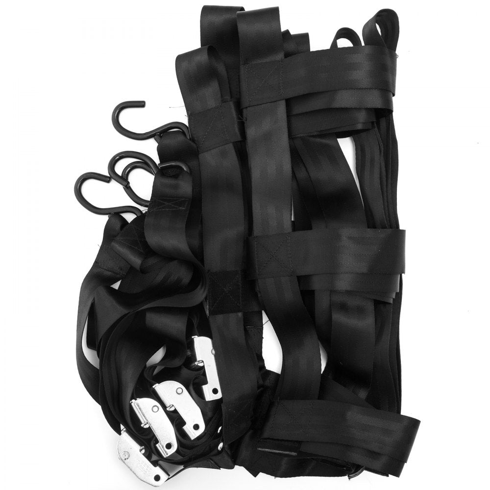 010361113268 - Heavy-Duty 3.5'x4.1' Cargo Net with S-Hooks for Organizing