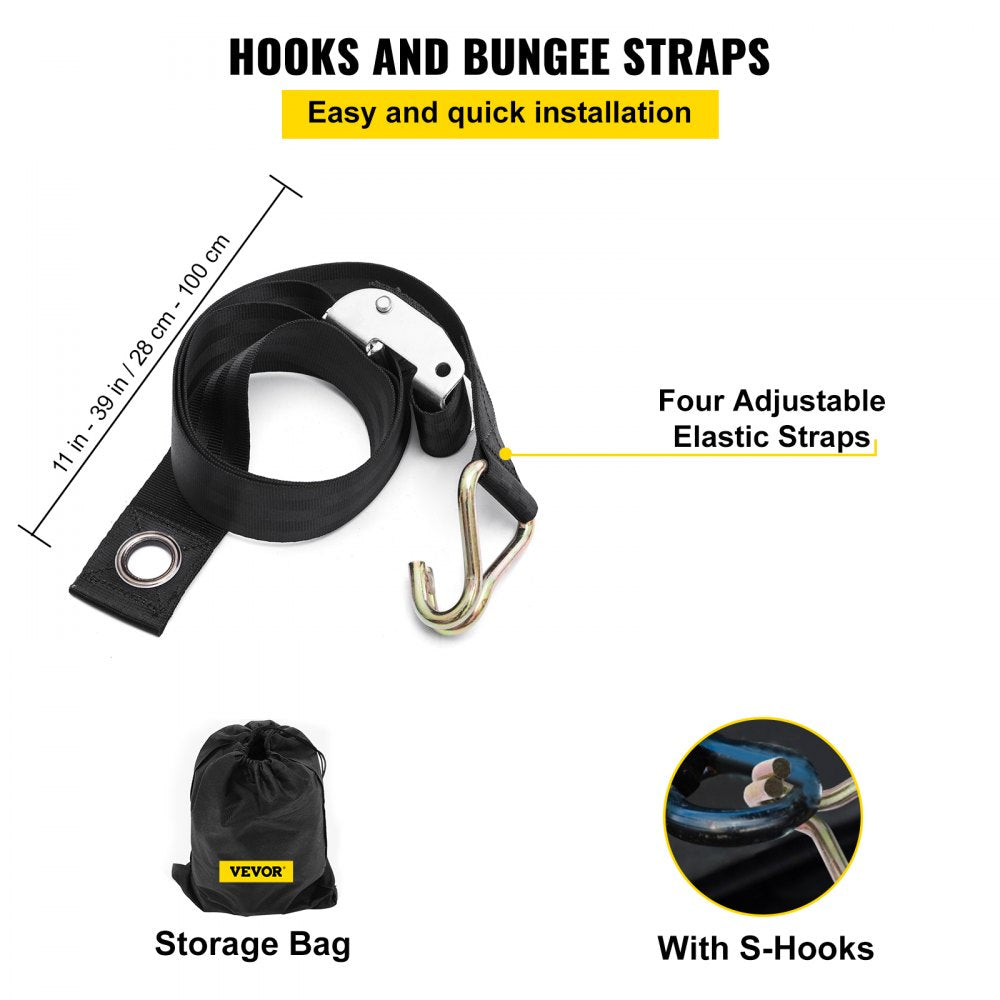 010820067171 - 4.2' x 5.5' Heavy Duty Polyester Cargo Net for Secure Transport