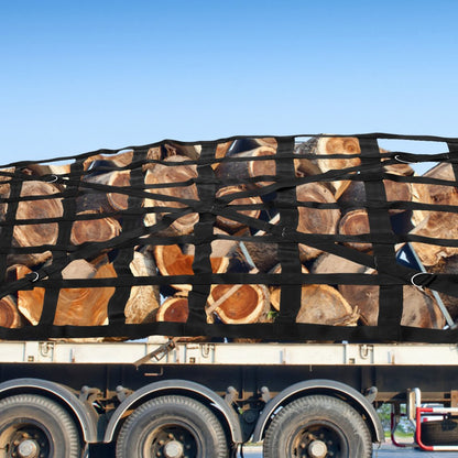 010820067171 - 4.2' x 5.5' Heavy Duty Polyester Cargo Net for Secure Transport