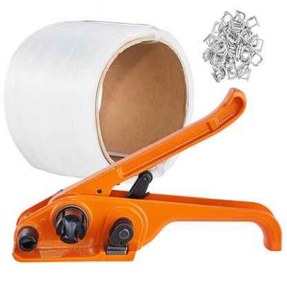 XW19 - Heavy-Duty VEVOR Strapping Kit with Tensioner & 100 Metal Seals