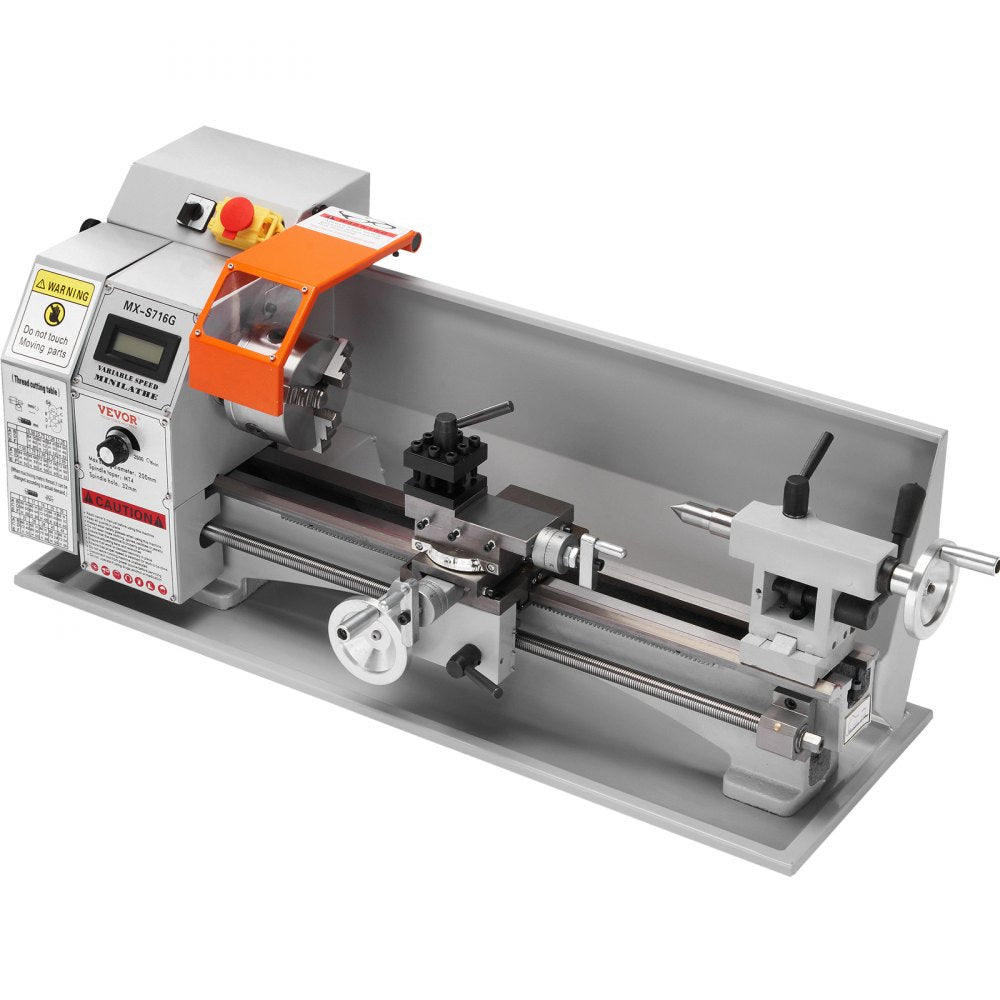 MX-S716G - 7" x 16" VEVOR Metal Lathe with 800W Motor and Digital Display