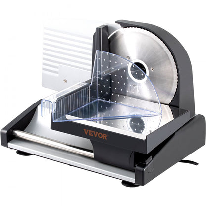 GJ801 - 7.5" 200W Quiet Electric Meat Slicer with Stainless Steel Blades
