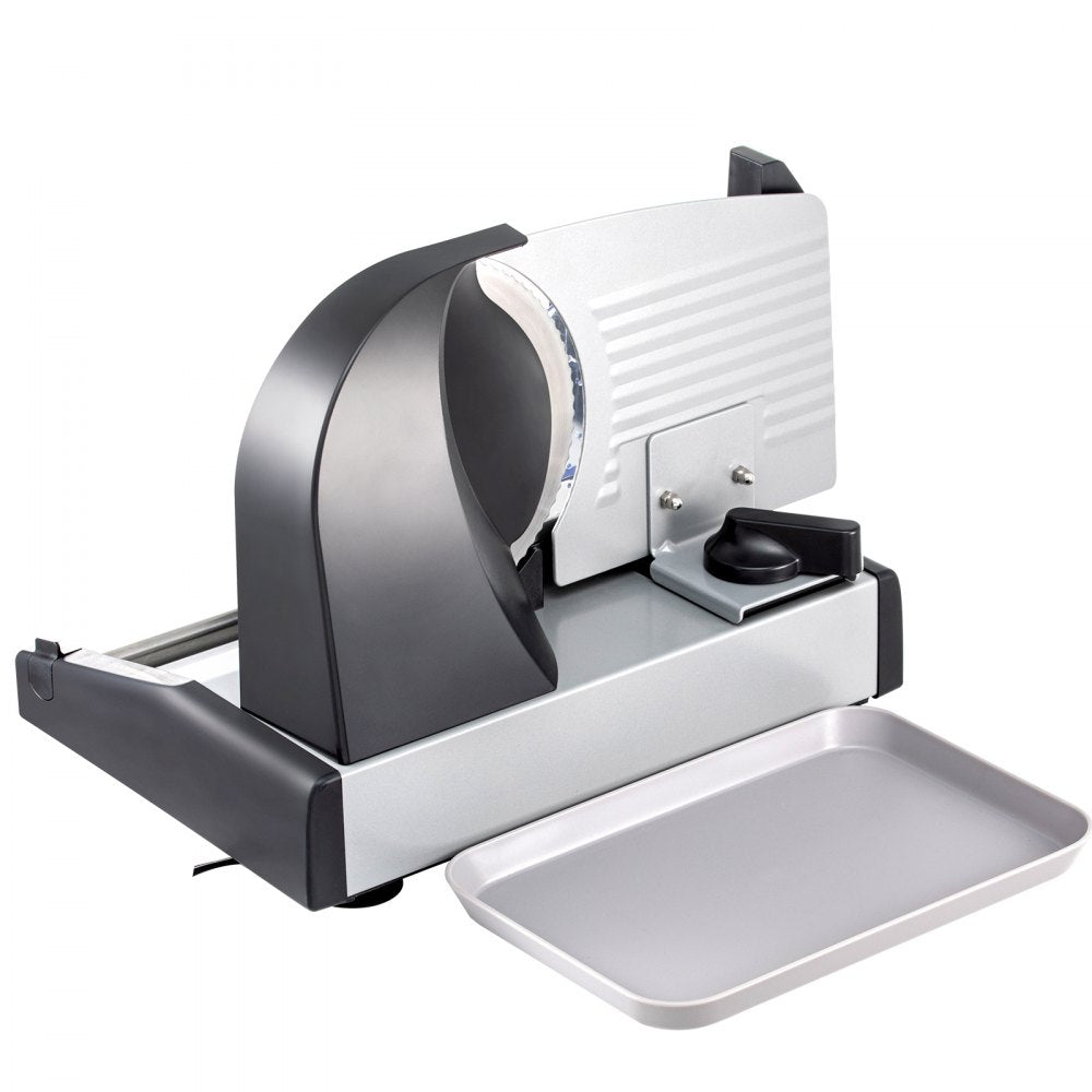 GJ801 - 7.5" 200W Quiet Electric Meat Slicer with Stainless Steel Blades