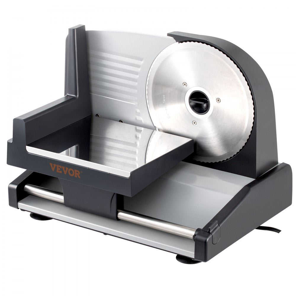 GJ801 - 7.5" 200W Quiet Electric Meat Slicer with Stainless Steel Blades