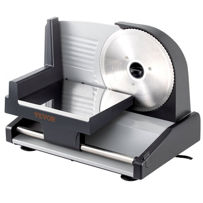 GJ801 - 7.5" 200W Quiet Electric Meat Slicer with Stainless Steel Blades