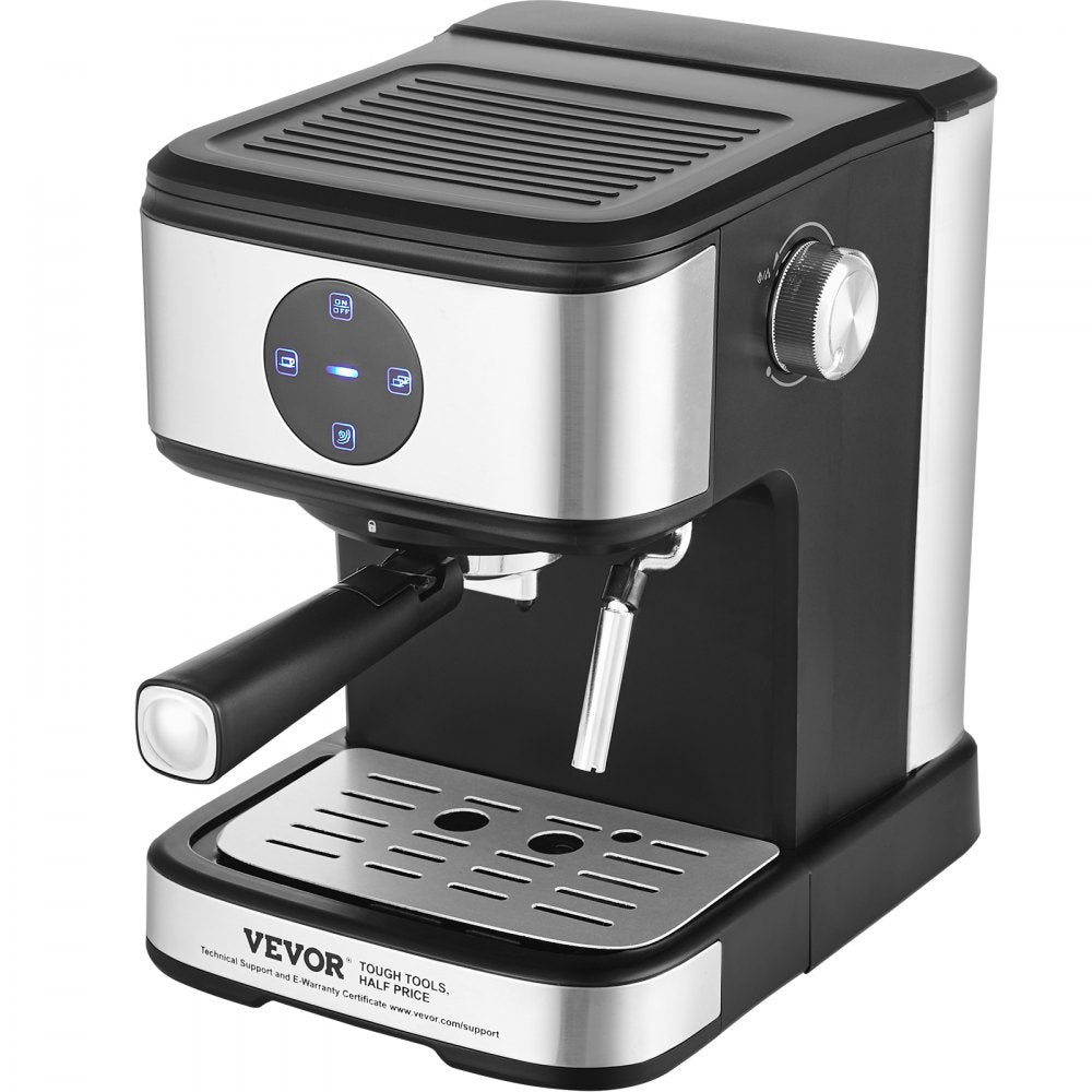 CM8501TE-UL - VEVOR 15-Bar Espresso Machine with Milk Frother & LED Touchscreen