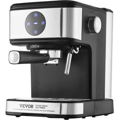 CM8501TE-UL - VEVOR 15-Bar Espresso Machine with Milk Frother & LED Touchscreen