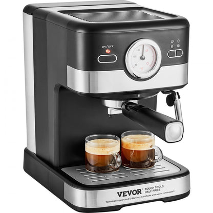 CM8501D-UL - 15 Bar VEVOR Espresso Maker with Adjustable Steam Wand