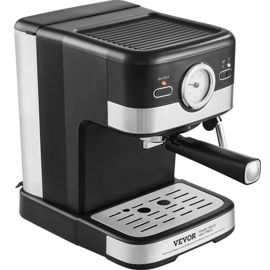 CM8501D-UL - 15 Bar VEVOR Espresso Maker with Adjustable Steam Wand