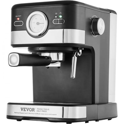 CM8501D-UL - 15 Bar VEVOR Espresso Maker with Adjustable Steam Wand
