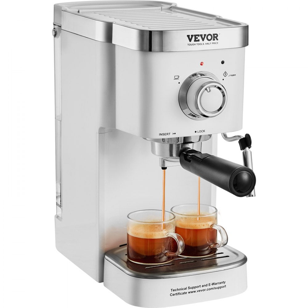 010645910468 - 15-Bar VEVOR Espresso Machine with Adjustable Steam Wand