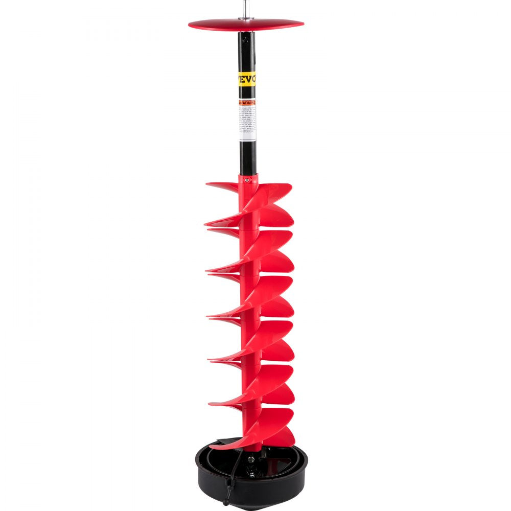 ED0507 - 6" Ice Drill Auger with Extension Rod & Sharp Blades