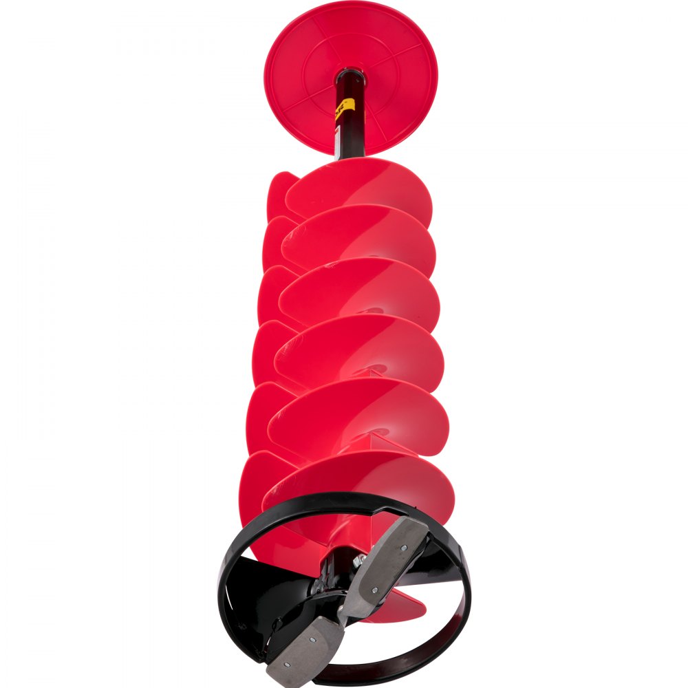 ED0507 - 6" Ice Drill Auger with Extension Rod & Sharp Blades