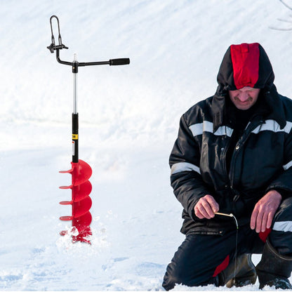 ED9002 - 41" Ice Drill Auger with 8" Cutting Blades for Ice Fishing