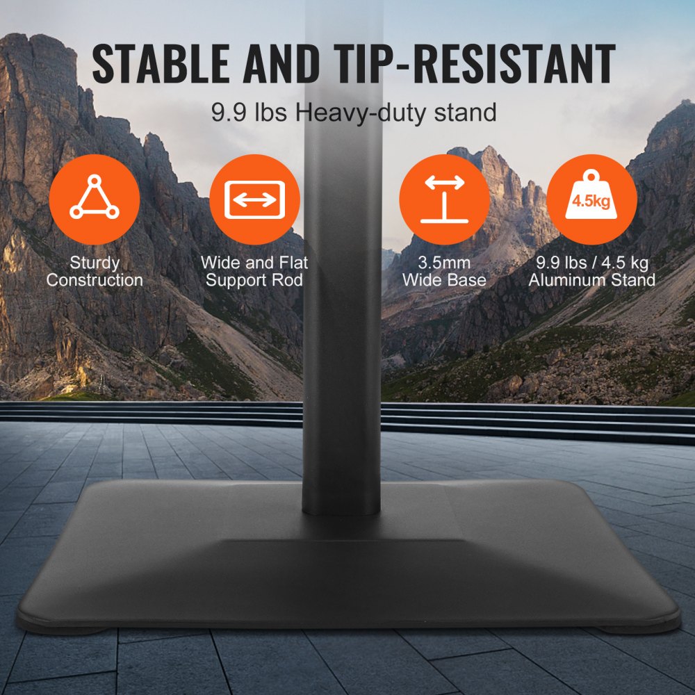 SW-04 - Durable Aluminum Sign Holder, 8.5" x 11", Adjustable Angle Display
