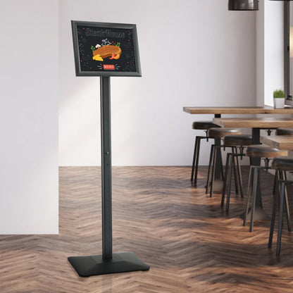SW-04 - Durable Aluminum Sign Holder, 8.5" x 11", Adjustable Angle Display