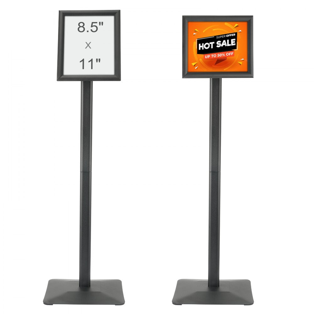SW-04 - Durable Aluminum Sign Holder, 8.5" x 11", Adjustable Angle Display