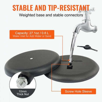 SW-02 - Durable 11x17 Inch VEVOR Aluminum Sign Holder in Black